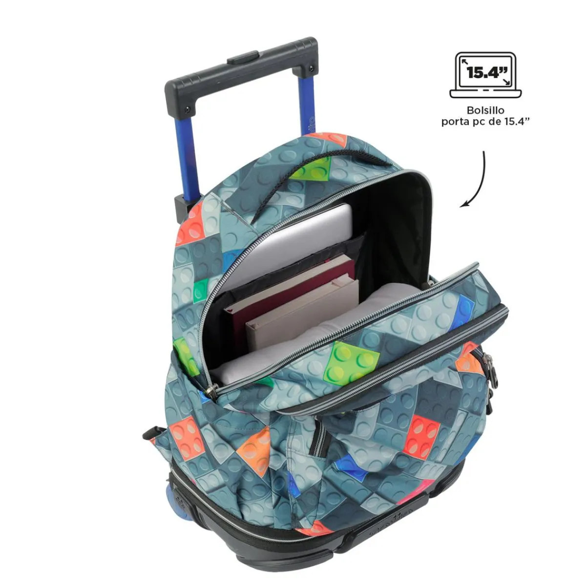 - Mochila escolar ruedas desmontable bloques Tiza*TOTTO Hot