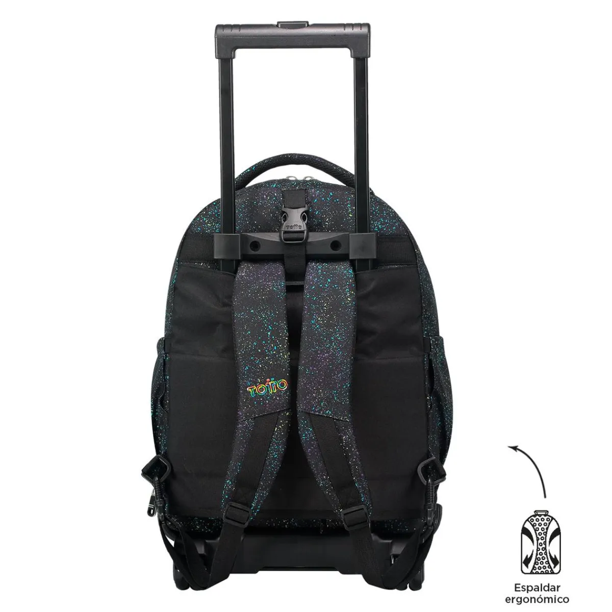 - Mochila escolar ruedas desmontable salpicado color Tiza*TOTTO Clearance
