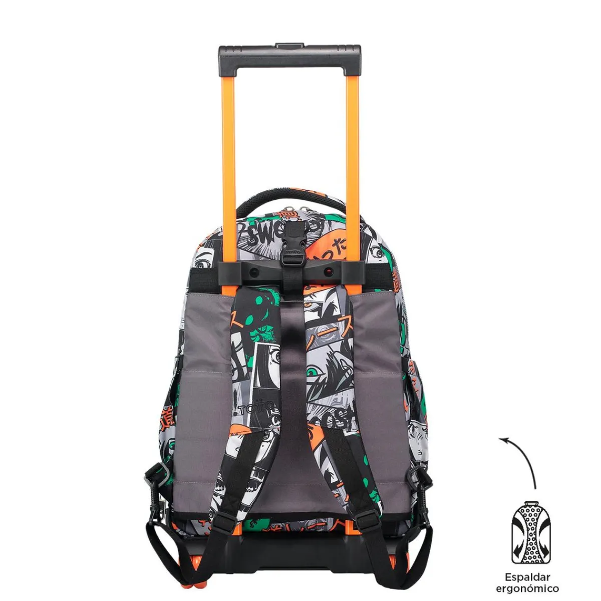 - Mochila escolar ruedas desmontable manga Tiza*TOTTO Discount