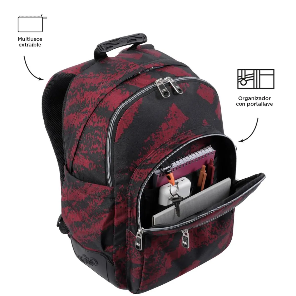 - Mochila escolar tiza roja Crayoles*TOTTO Discount