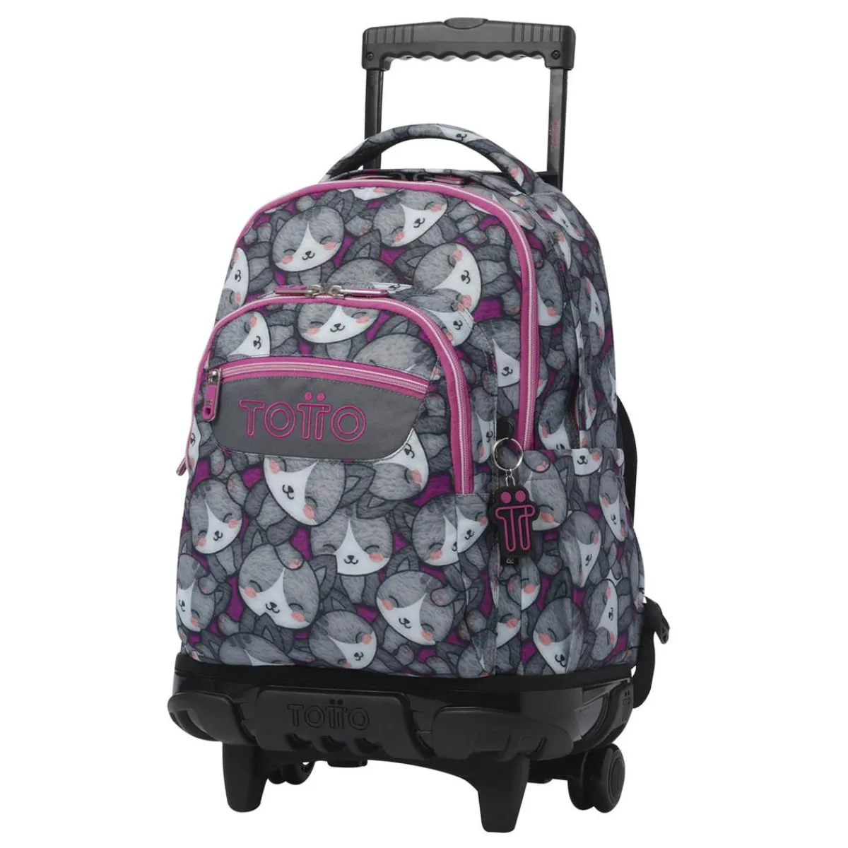 Outlet - Mochila Renglones con ruedas Kitten Rose Material Escolar
