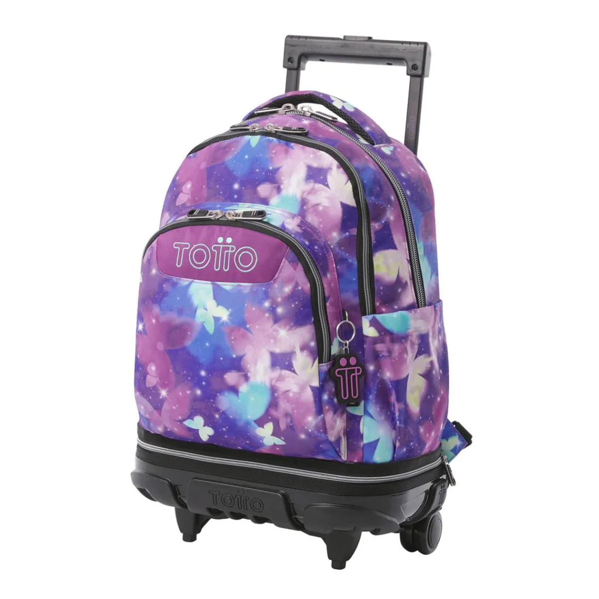 Sale - Mochila Tiza con ruedas Glitter Star Butterfly Material Escolar
