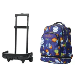 - Mochila Tiza con ruedas Space Blue*TOTTO Sale