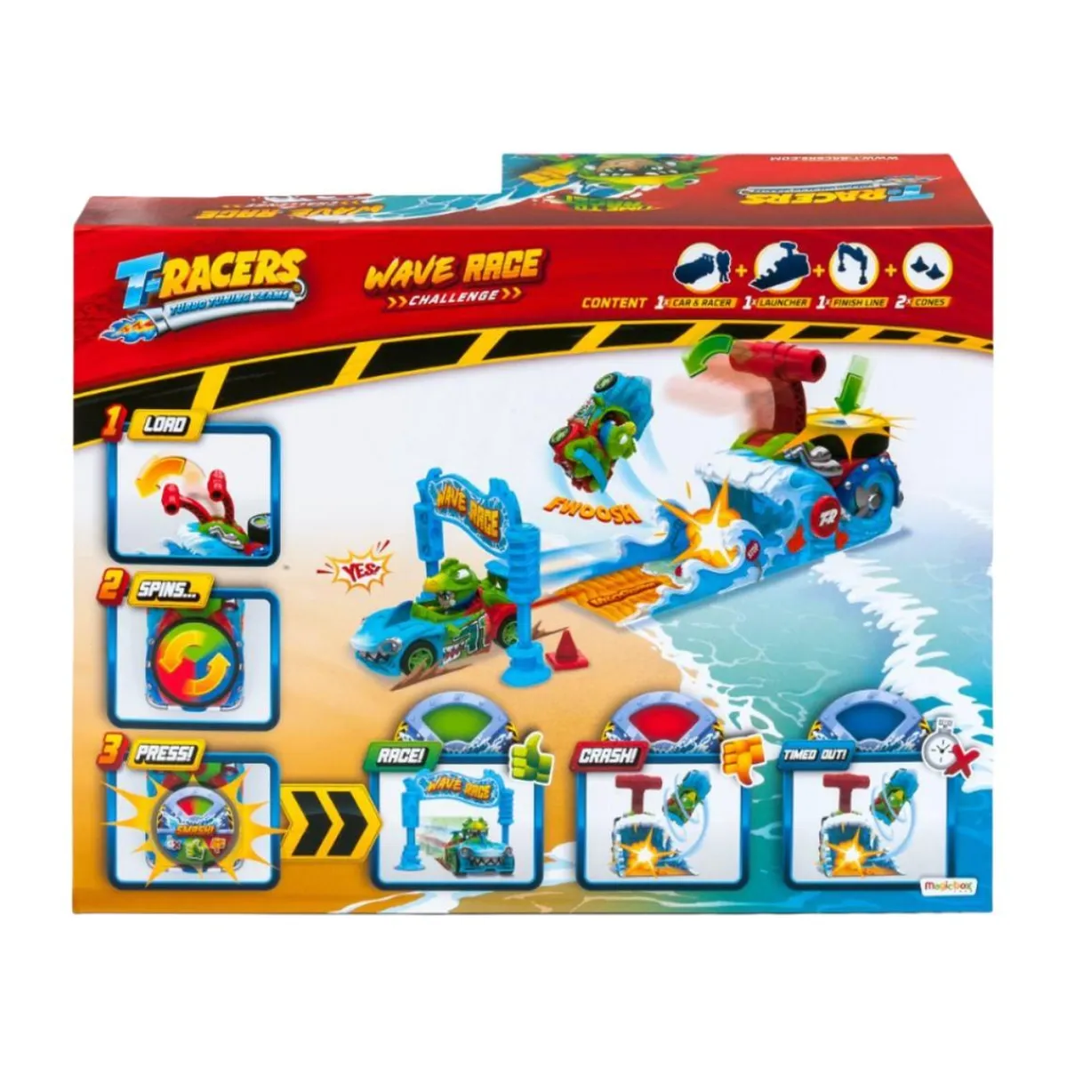 New T-Racers - Playset Wave Vehículos Y Circuitos