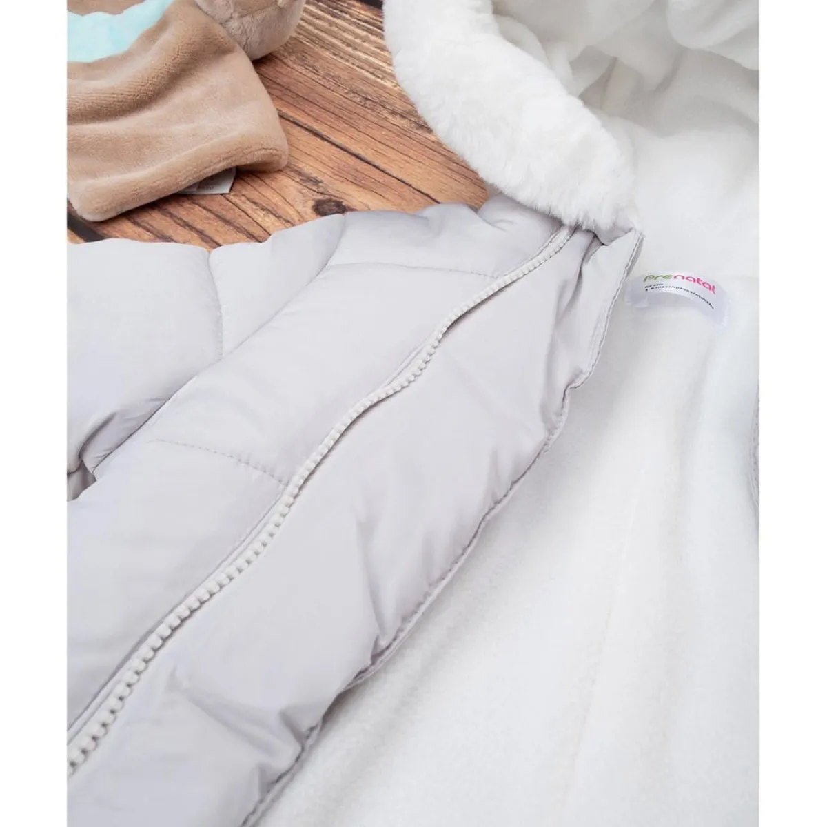 Discount Traje de nieve de nailon para niño gris Primeras Salidas·Abrigos Y Plumíferos|Recién Nacido·Primeras Salidas