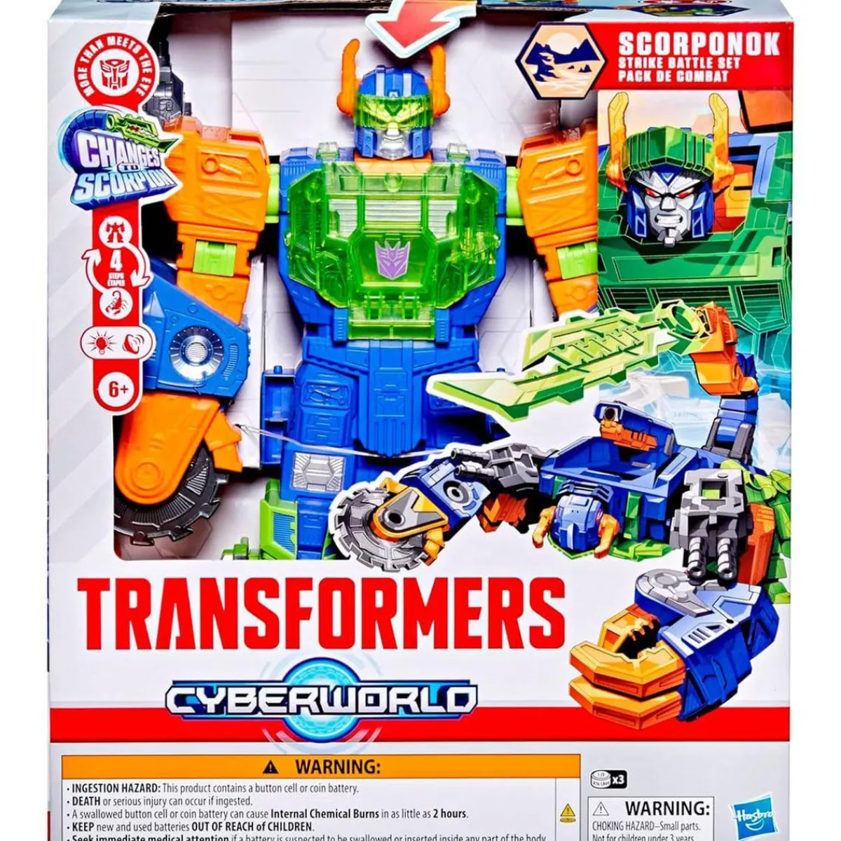 New Cyberworld - Set de batalla Scorponok Figuras De Acción