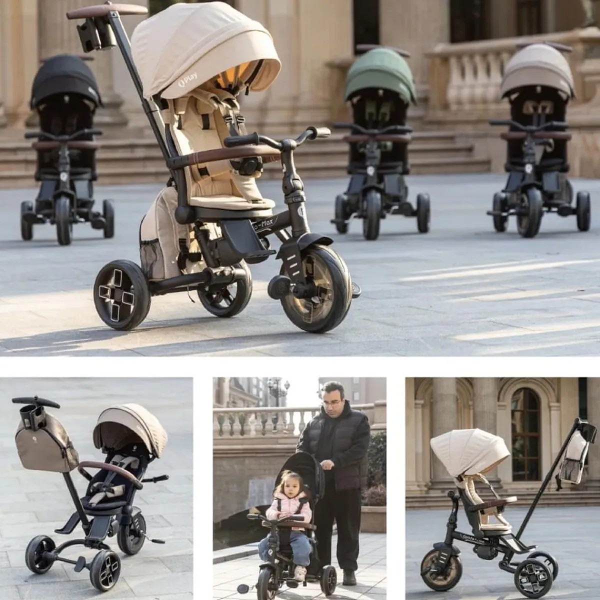 Triciclo Comfo Max 6 en 1 – Negro*DEVESSPORT Clearance