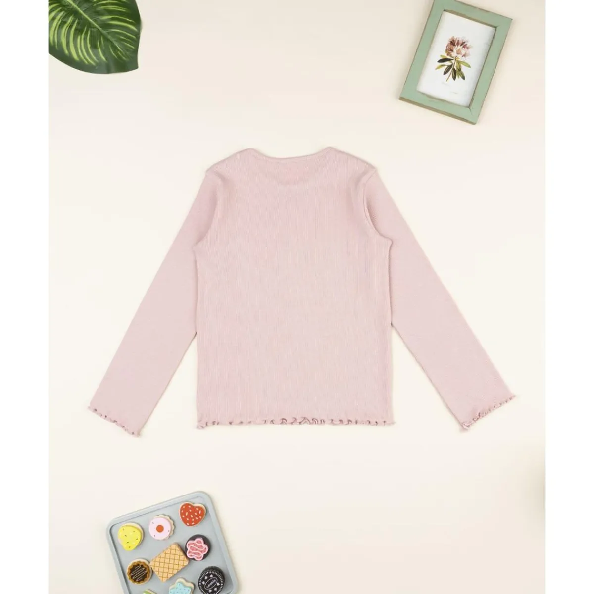 T-shirt rosa de niña manga larga Niña 2-10 Años·Camisas Y Camisetas|Niña·Niña 2-10 Años