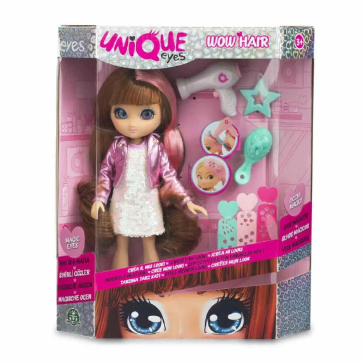Unique Eyes - Muñeca WOW Hair (varios modelos)*FAMOSA Hot