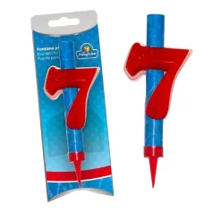 Clearance Vela pirotécnica con número 7 Artículos De Fiesta Y Regalos