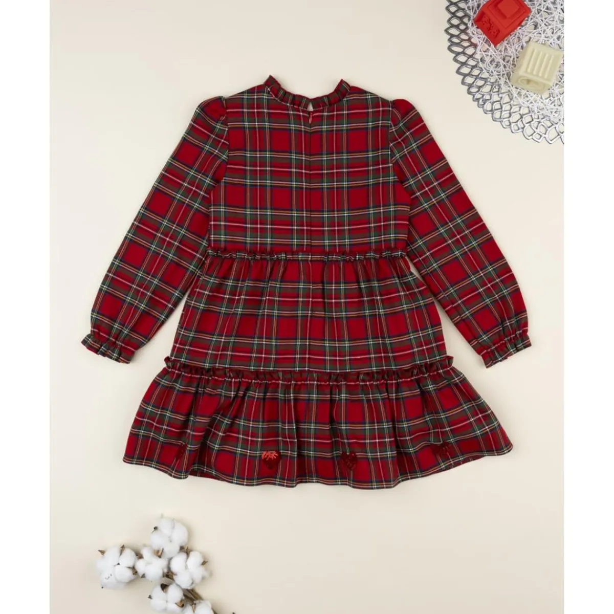 Sale Vestido niña tartán rojo con cremallera trasera Niña·Niña 2-10 Años|Niña 2-10 Años·Vestidos, Conjuntos Y Deporte