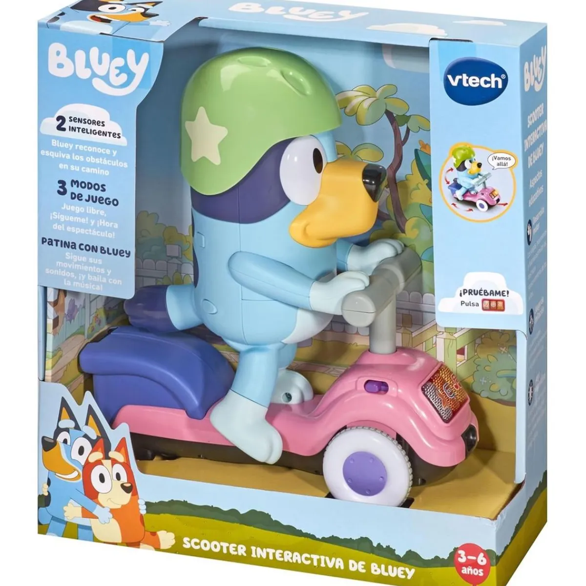 Online - Bluey - Patinete interactivo educativo Coleccionables Y Mini Mundos