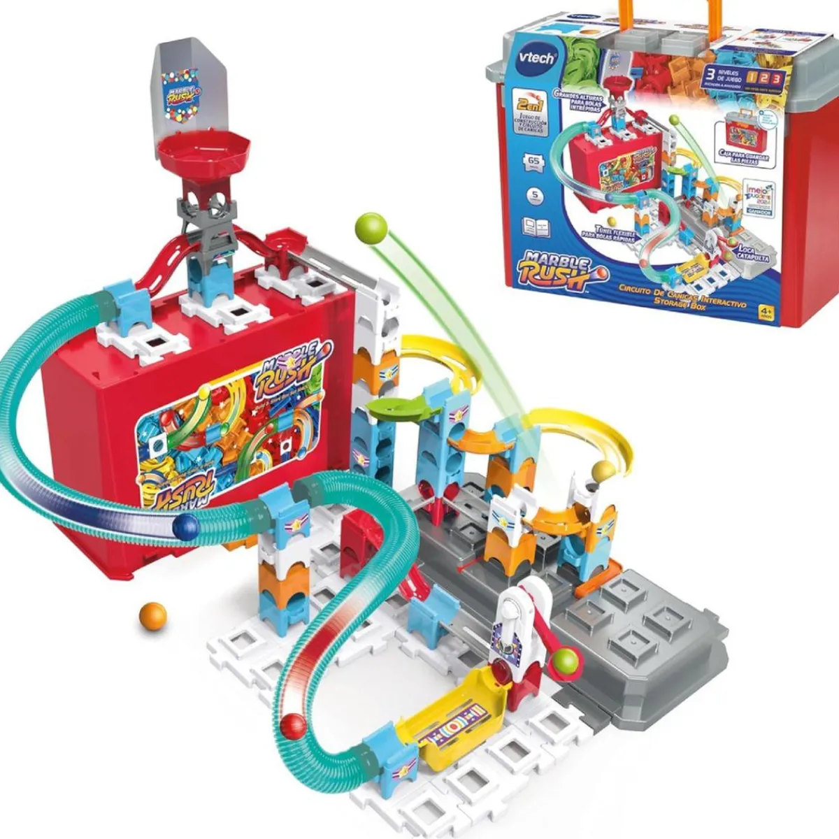 Best - Circuito de Canicas Interactivo Storage Box Steam