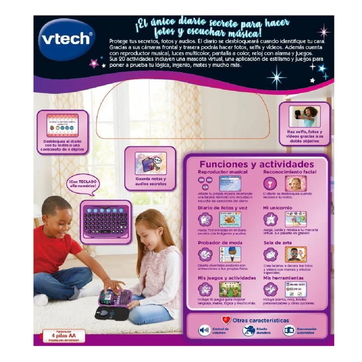 New - KidiSecrets - Diario secreto digital Juguetes Educativos Y Libros