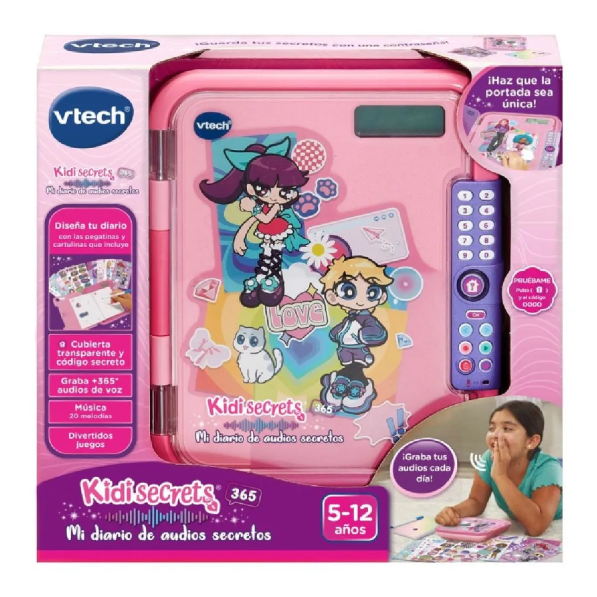 Clearance - Mi Diario de Audios Secretos KidiSecrets 365 Juguetes Educativos Y Libros