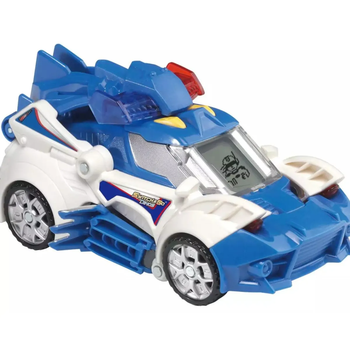 Online - Switch & Go Dinos Patrulla, tericinosaurio coche de policía transformable ㅤ Coleccionables Y Mini Mundos